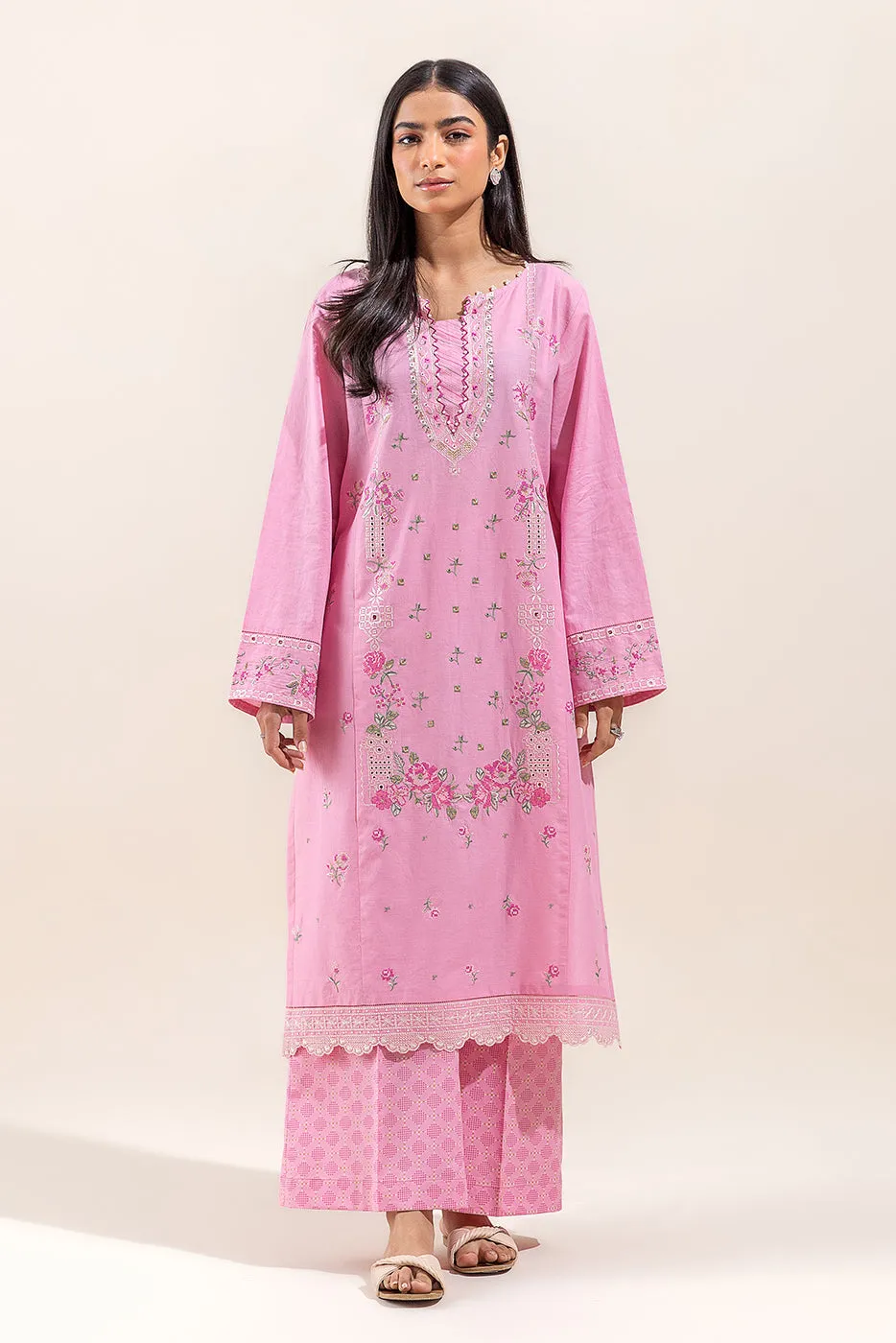 2 PIECE EMBROIDERED LAWN SUIT-CHERRY BLOSSOM (UNSTITCHED)