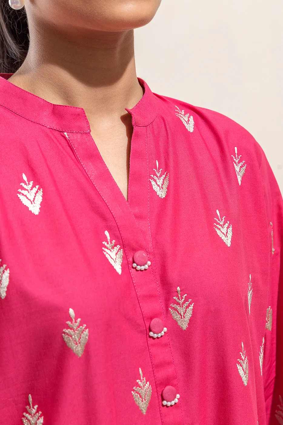 2 PIECE EMBROIDERED LAWN SUIT-PARADISE ROSE (UNSTITCHED)