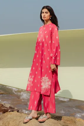 2 PIECE EMBROIDERED LAWN SUIT-PARADISE ROSE (UNSTITCHED)