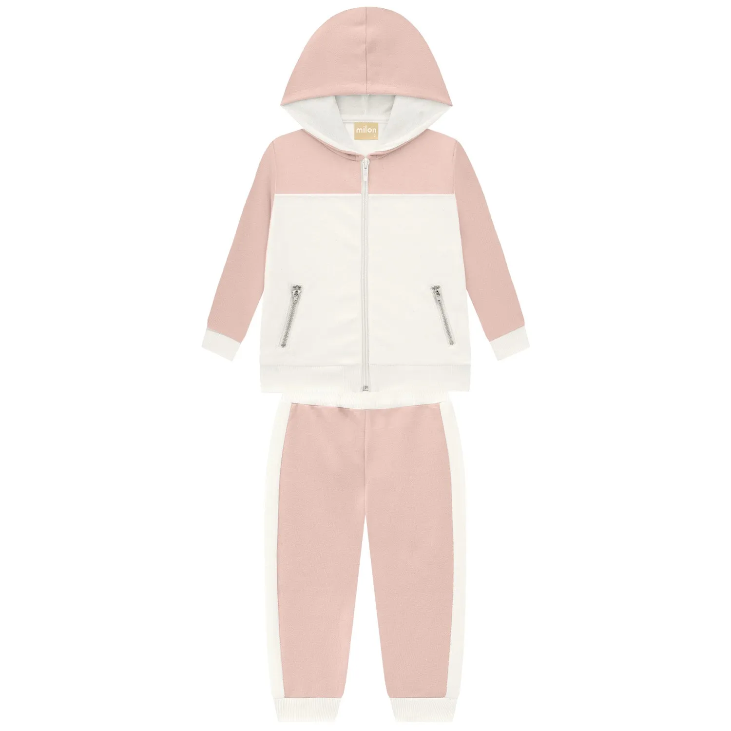 2 Piece Girls Velour Hoodie & Pants