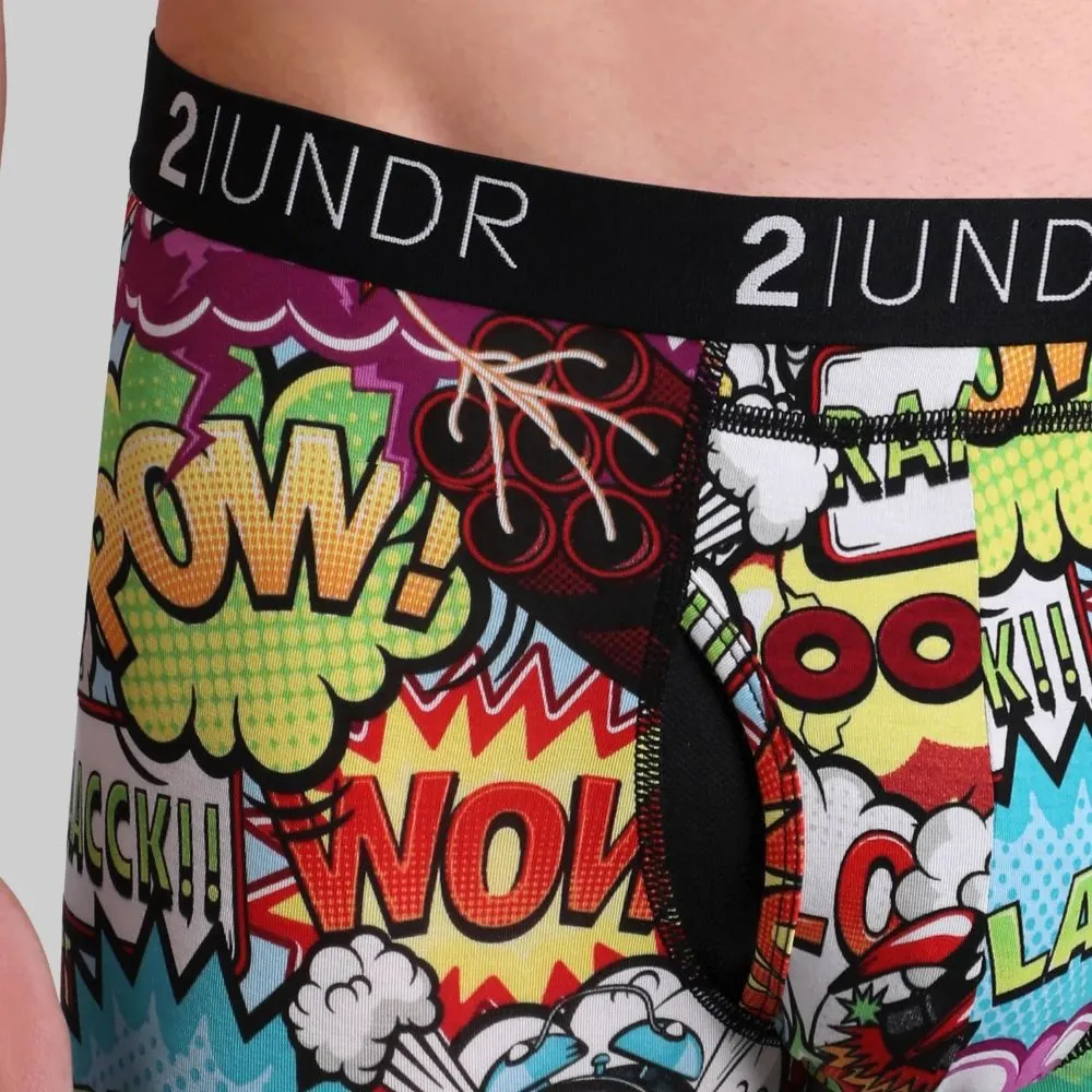 '2UNDR' Men's Swing Shift 6" Boxer Brief - Boom Time