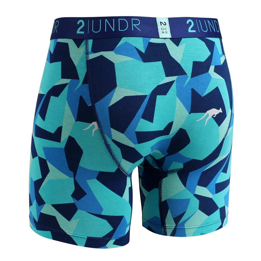 2UNDR Swing Shift 6" Boxer Brief - Water Camo