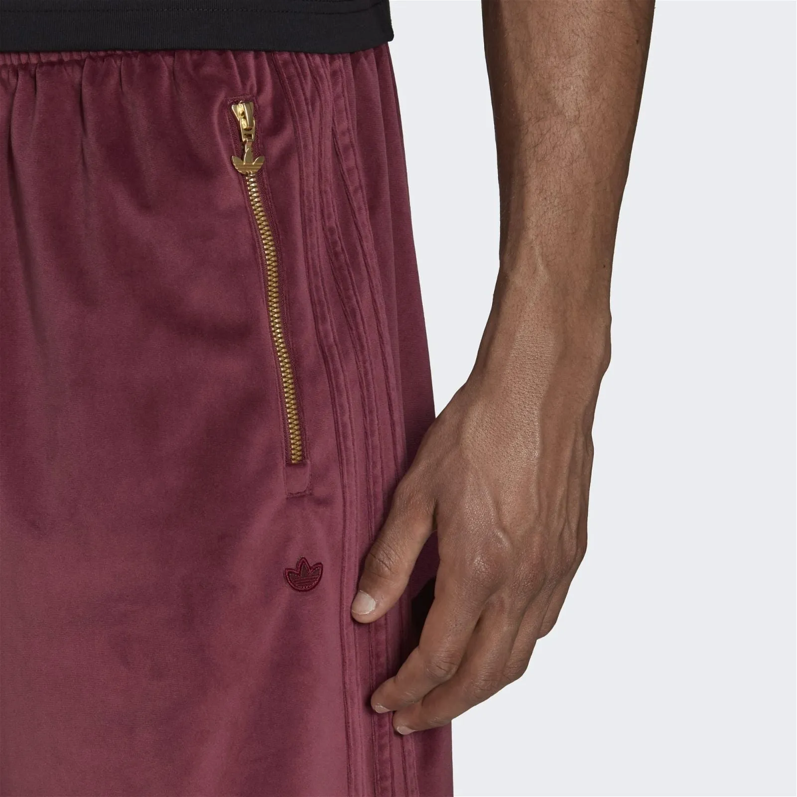adidas Originals Adicolor Velour Firebird Track Pants - Victory Crimson
