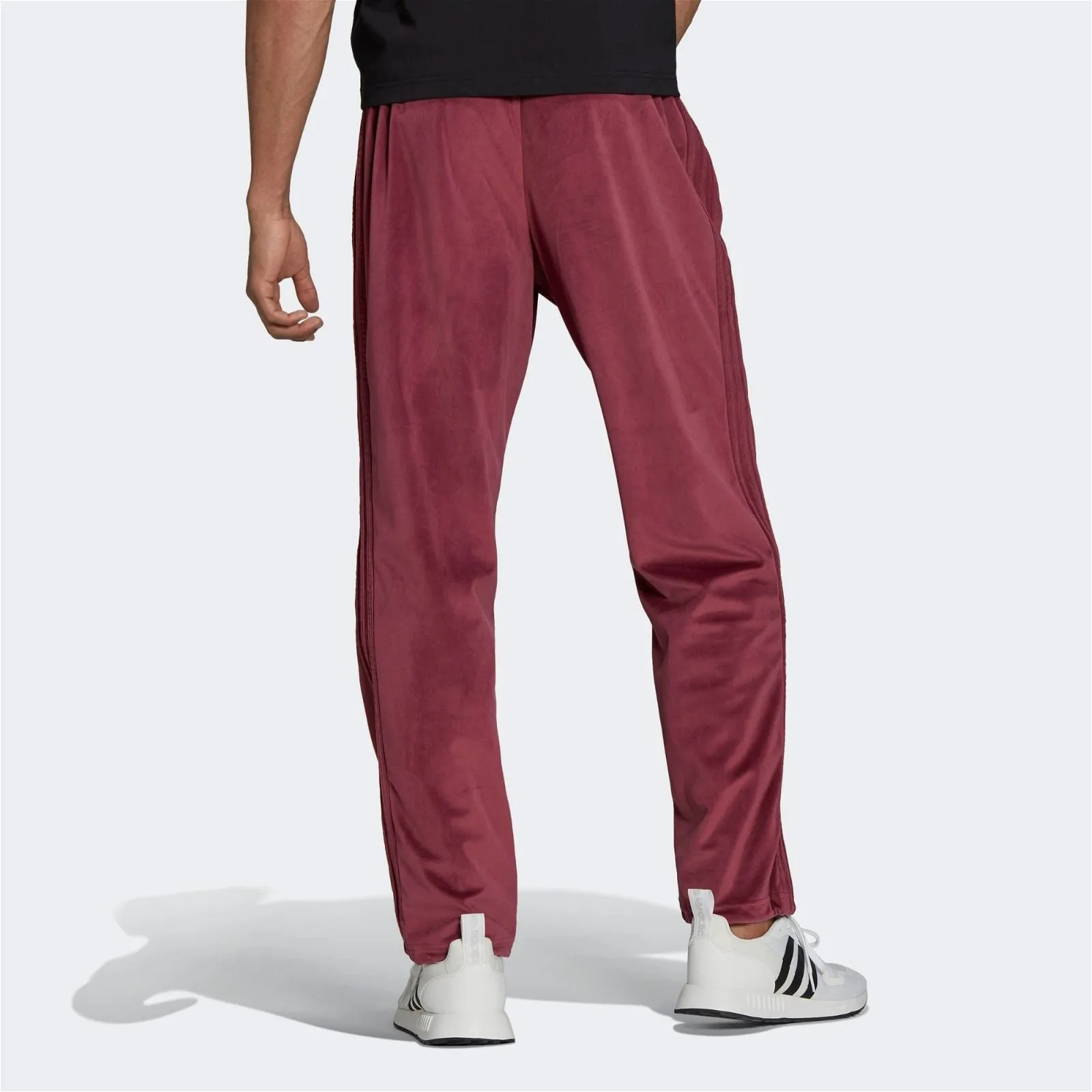 adidas Originals Adicolor Velour Firebird Track Pants - Victory Crimson