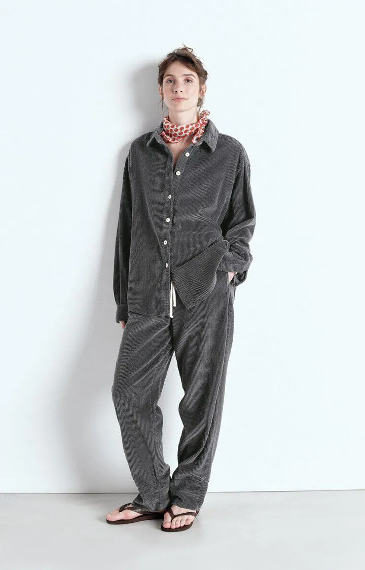 American Vintage PADOW Pants in Vintage Carbon