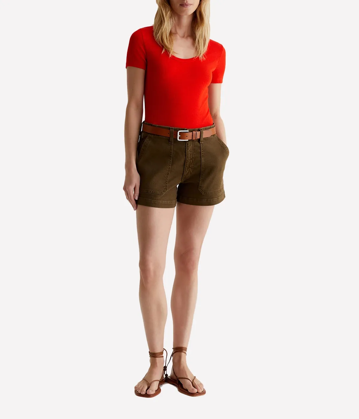 Analeigh Short in Sulfur Shady Moss