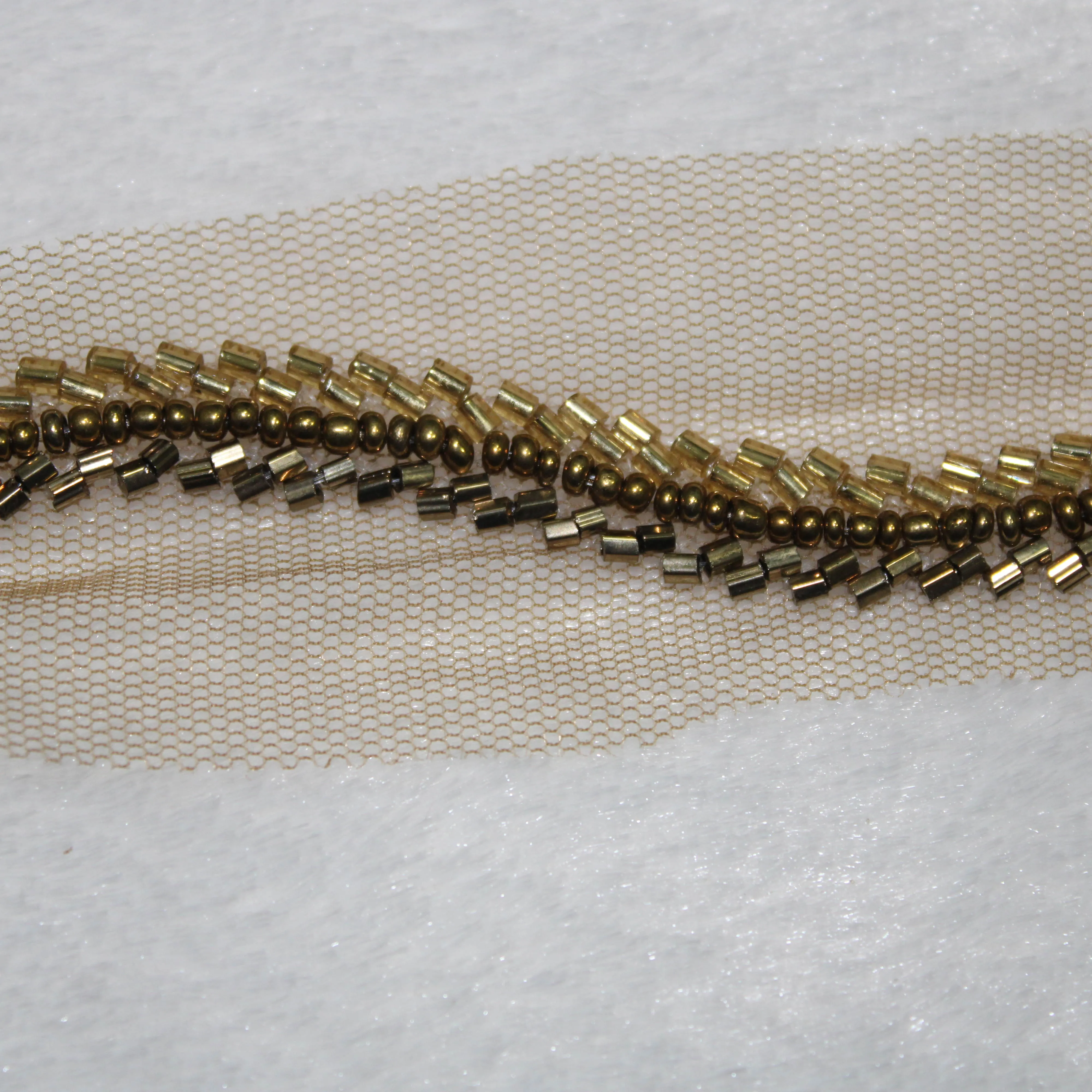 Antique Gold Embellished Handwork Trim (Wholesale)