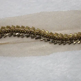Antique Gold Embellished Handwork Trim (Wholesale)