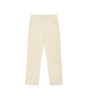 Billionaire Boys Club Diamond & Dollar Painter Pants: OFF WHITE