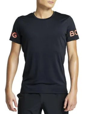 BJORN BORG TShirt Black with Orange