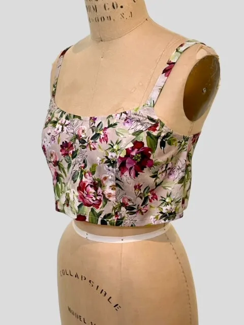 Bralette in Blooming Meadow Cotton Print - Limited Edition - Best Selling Item