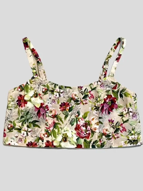 Bralette in Blooming Meadow Cotton Print - Limited Edition - Best Selling Item