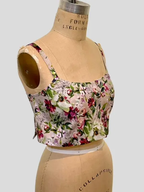 Bralette in Blooming Meadow Cotton Print - Limited Edition - Best Selling Item