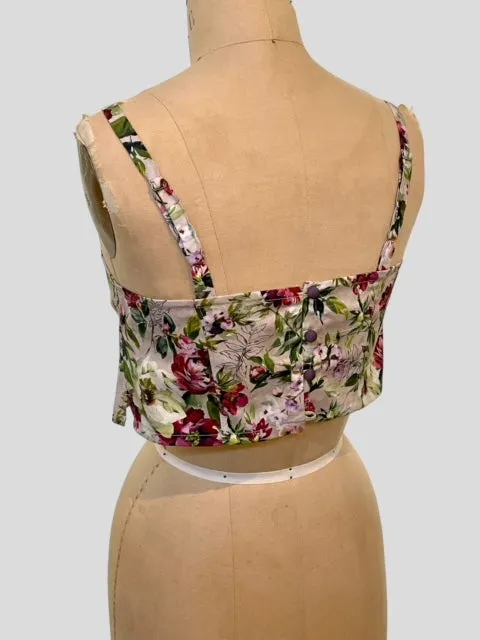 Bralette in Blooming Meadow Cotton Print - Limited Edition - Best Selling Item