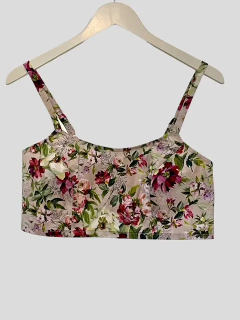 Bralette in Blooming Meadow Cotton Print - Limited Edition - Best Selling Item