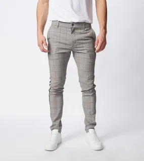 Check Sideline Snapshot Chino Grey Check