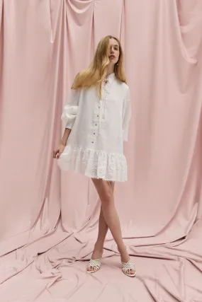 Cloud Embroidered Dress