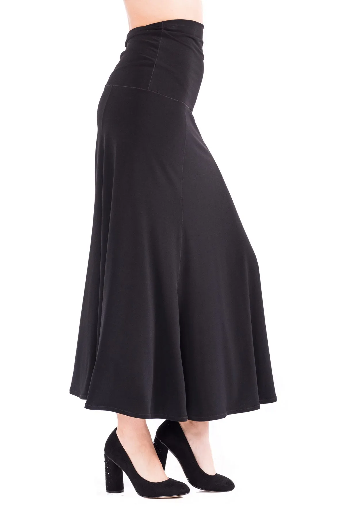 Double WB Side Panel Long Skirt