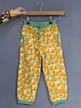 DUNS Baggy Pants - Oranges Yellow Velour