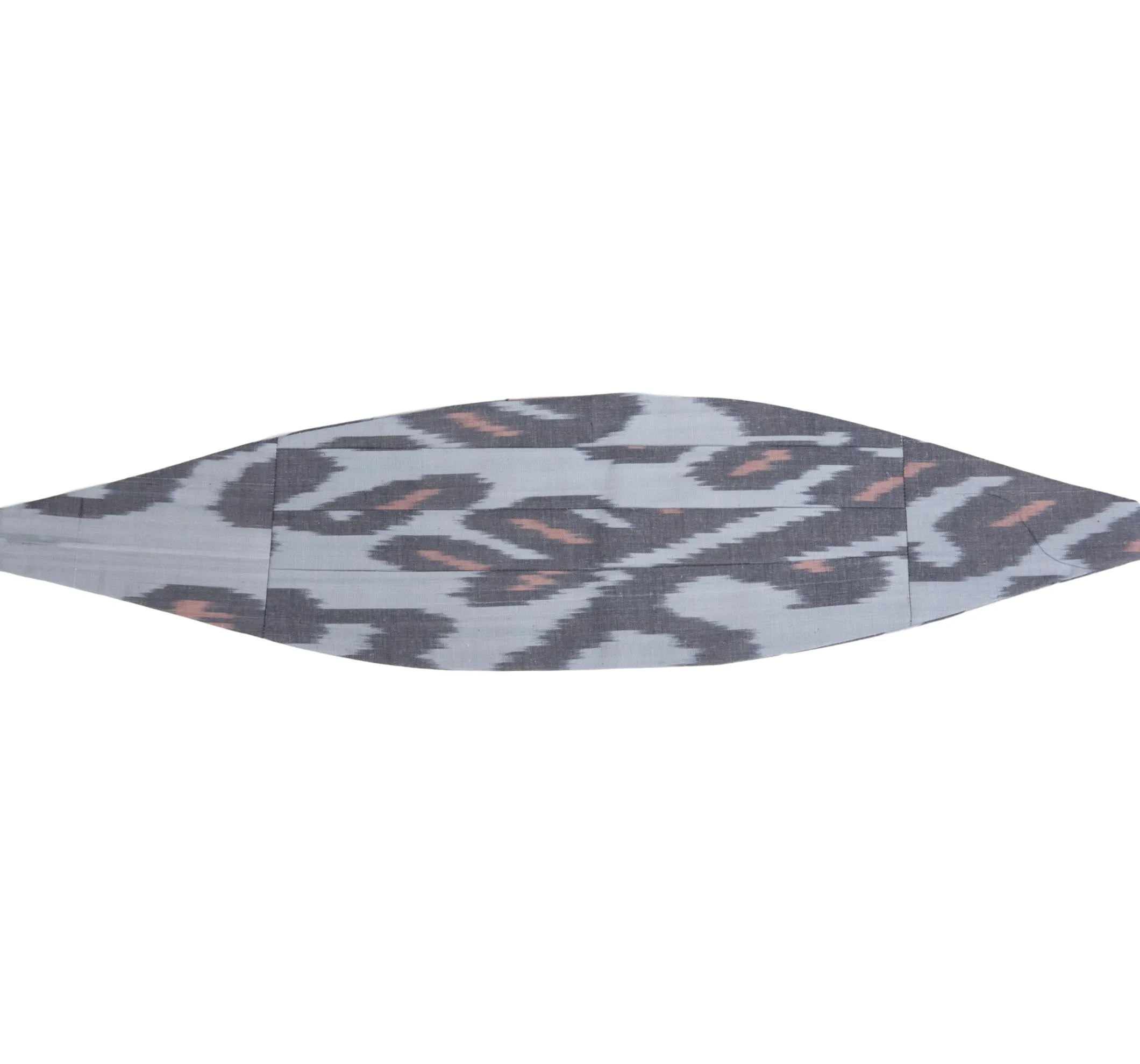 Edisto Silk Ikat Cummerbund - Grey, Blush Pink