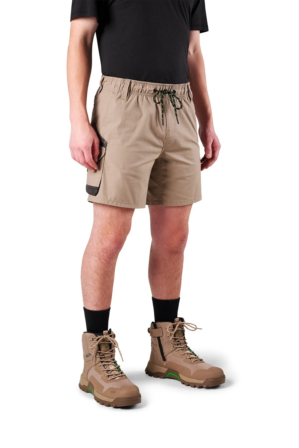 Elastic Waist Stretch Utility Short