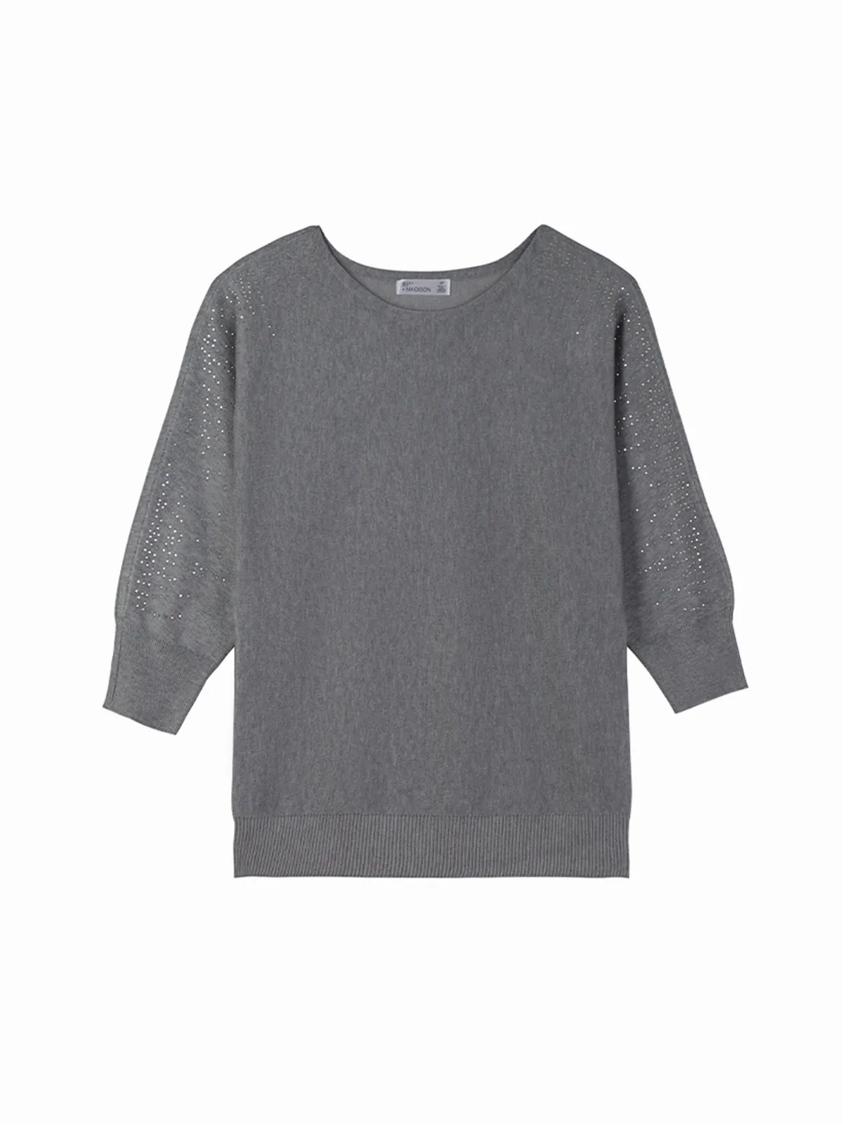 Embellished Sleeve Pullover