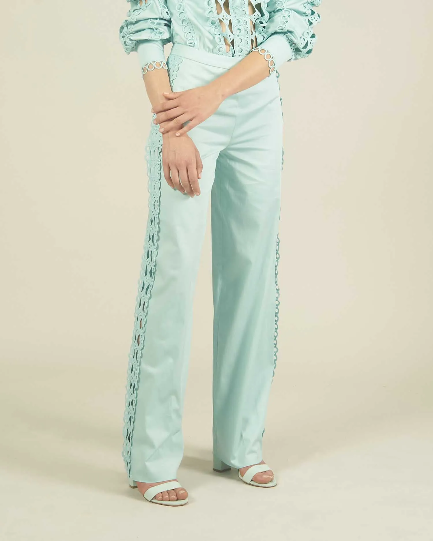 EMBROIDERED PANTS