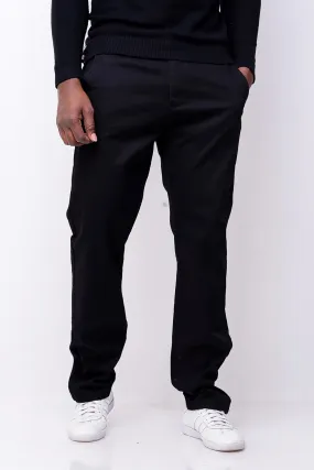 essential casual pants in black