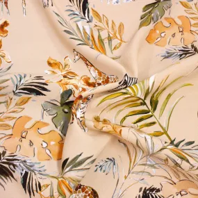 Etella Sand Beige Floral Viscose