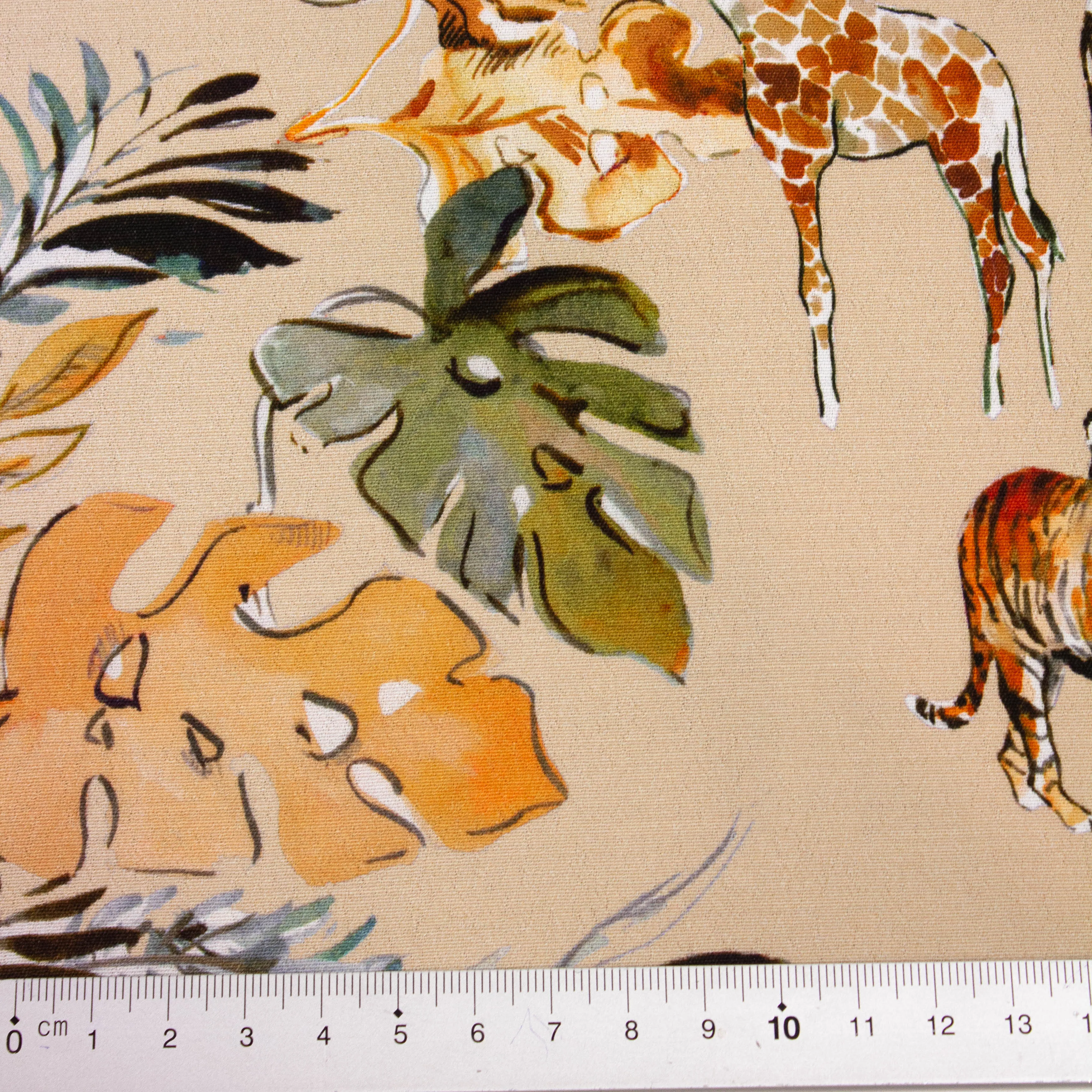 Etella Sand Beige Floral Viscose
