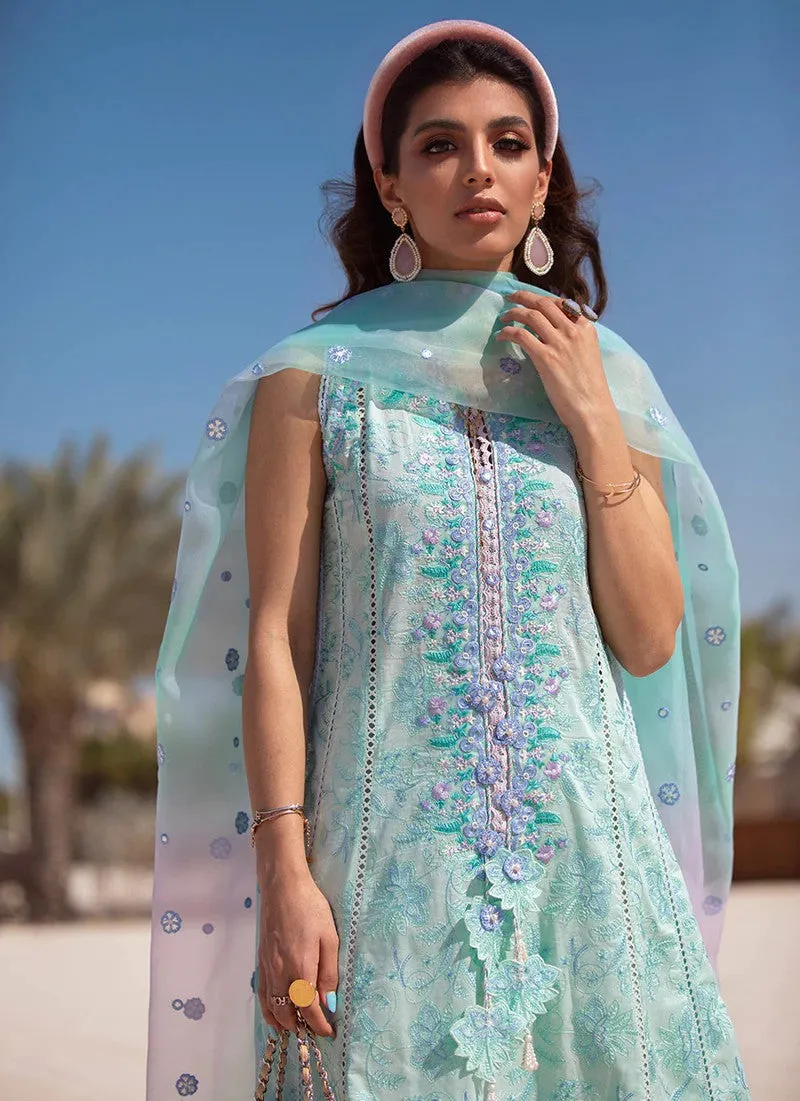 Farah Talib Aziz - FTA 09 Mykonos Sky Ilo Lawn Collection