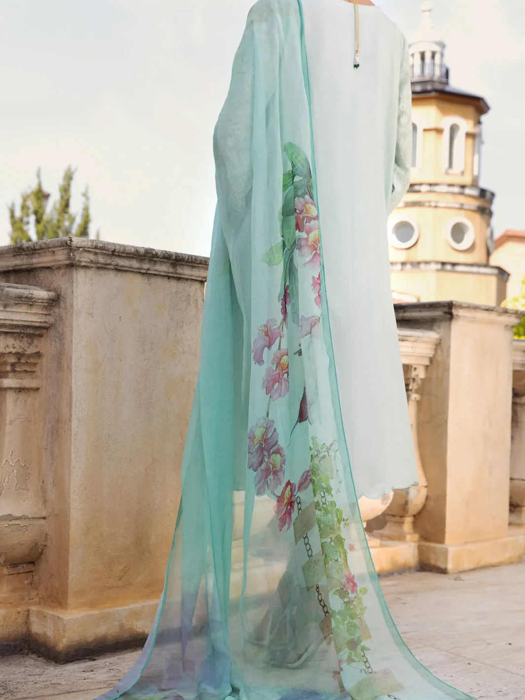 Ferozi Schiffli Lawn 3 Piece Stitched - ALP-3PS-1586