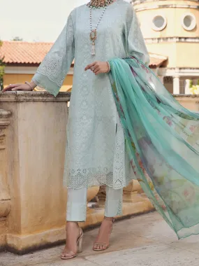 Ferozi Schiffli Lawn 3 Piece Stitched - ALP-3PS-1586