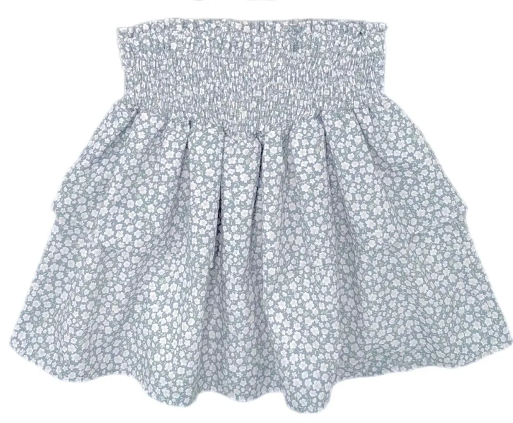 Floral Smocked Skirt