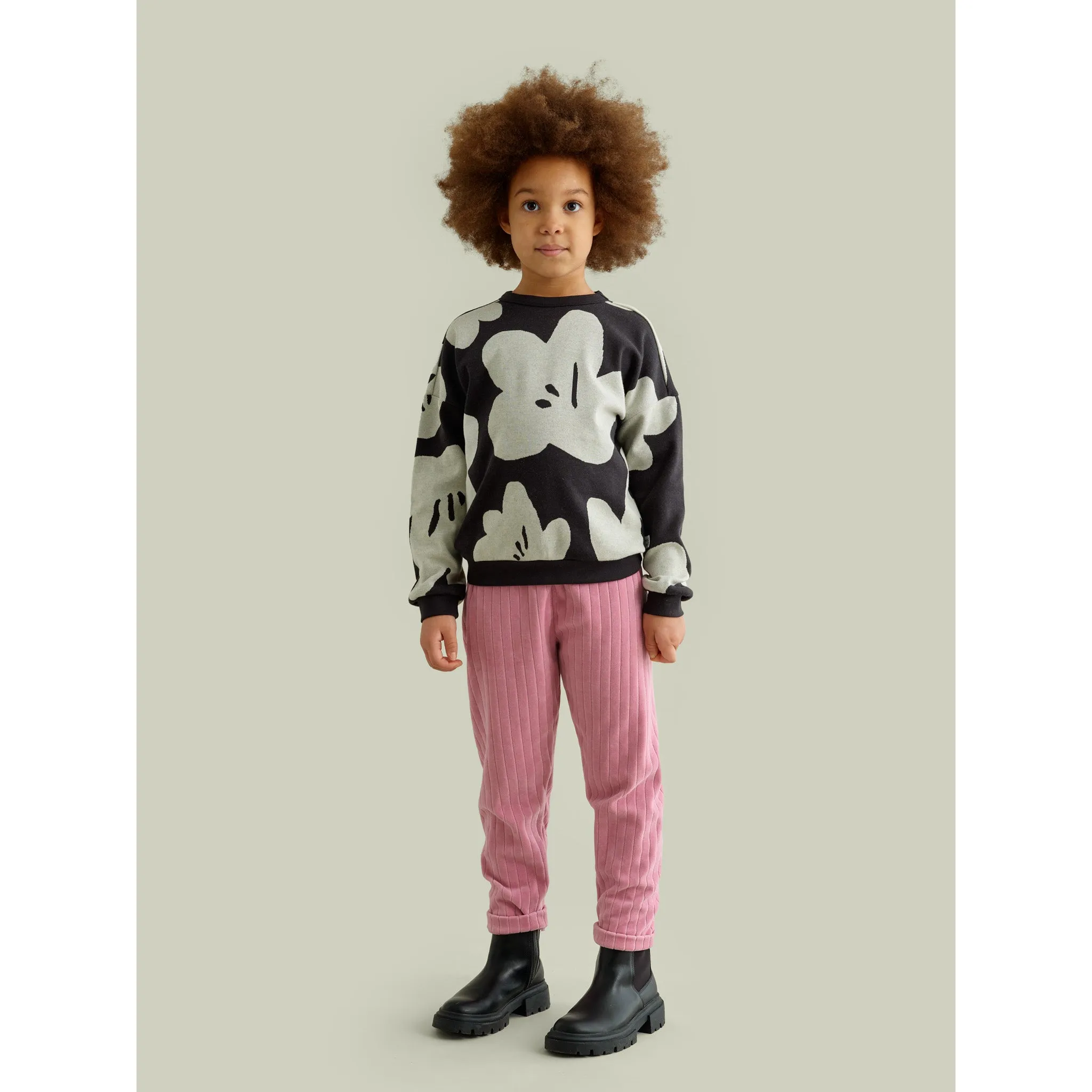 frosty rose velour - pants