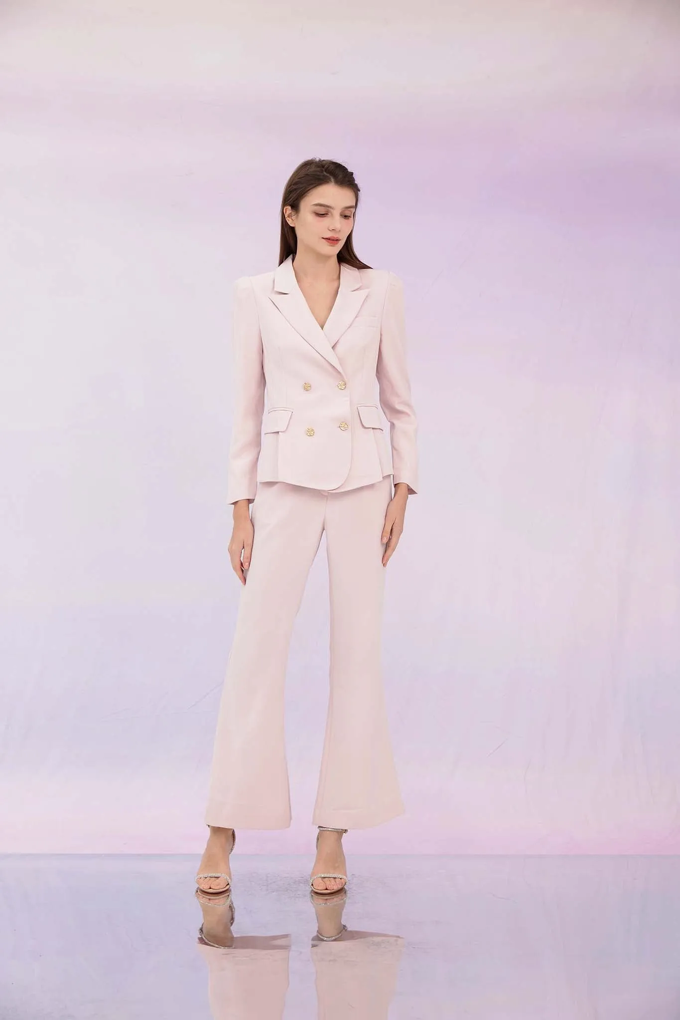 Gladiz Pink Flare Pants