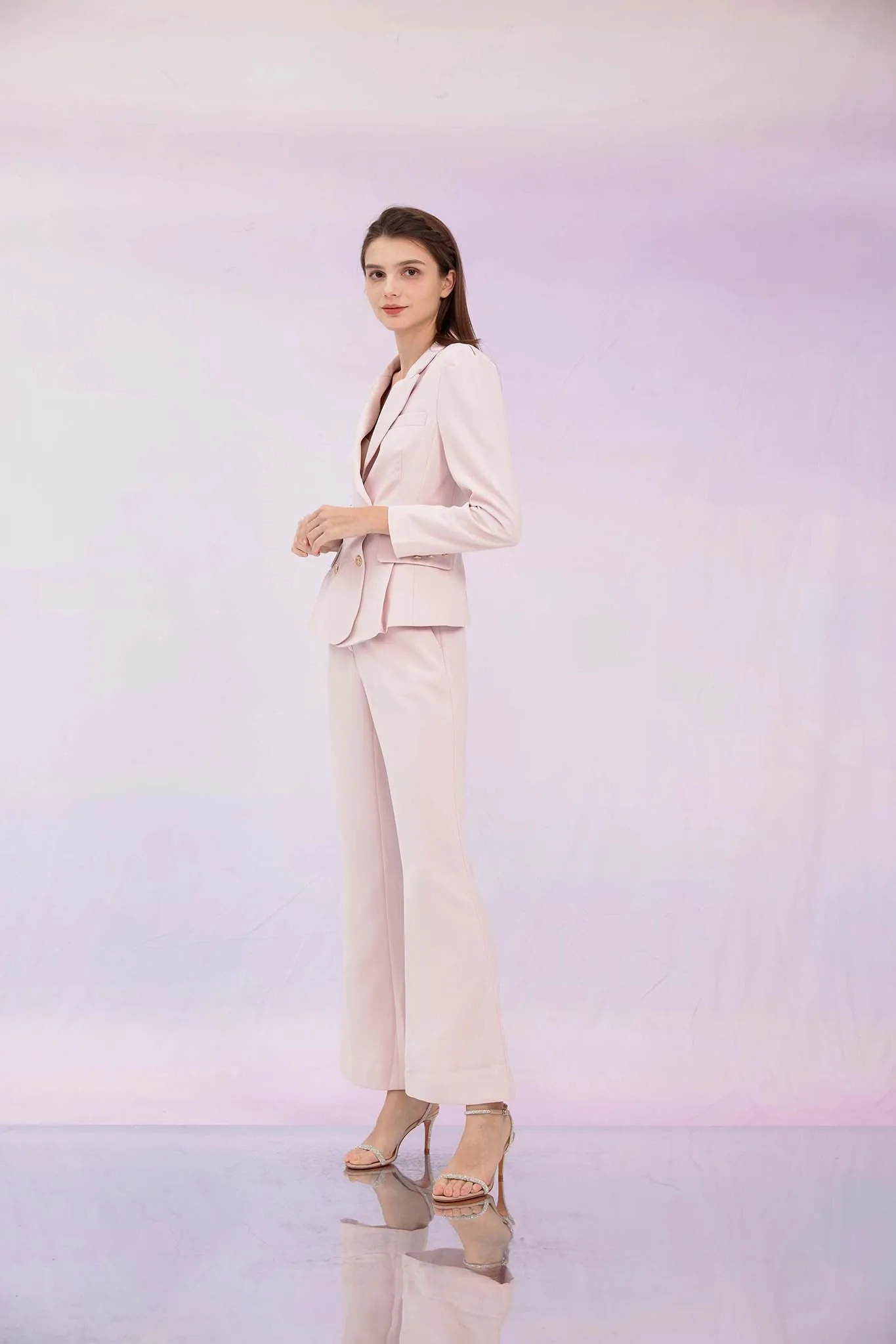 Gladiz Pink Flare Pants