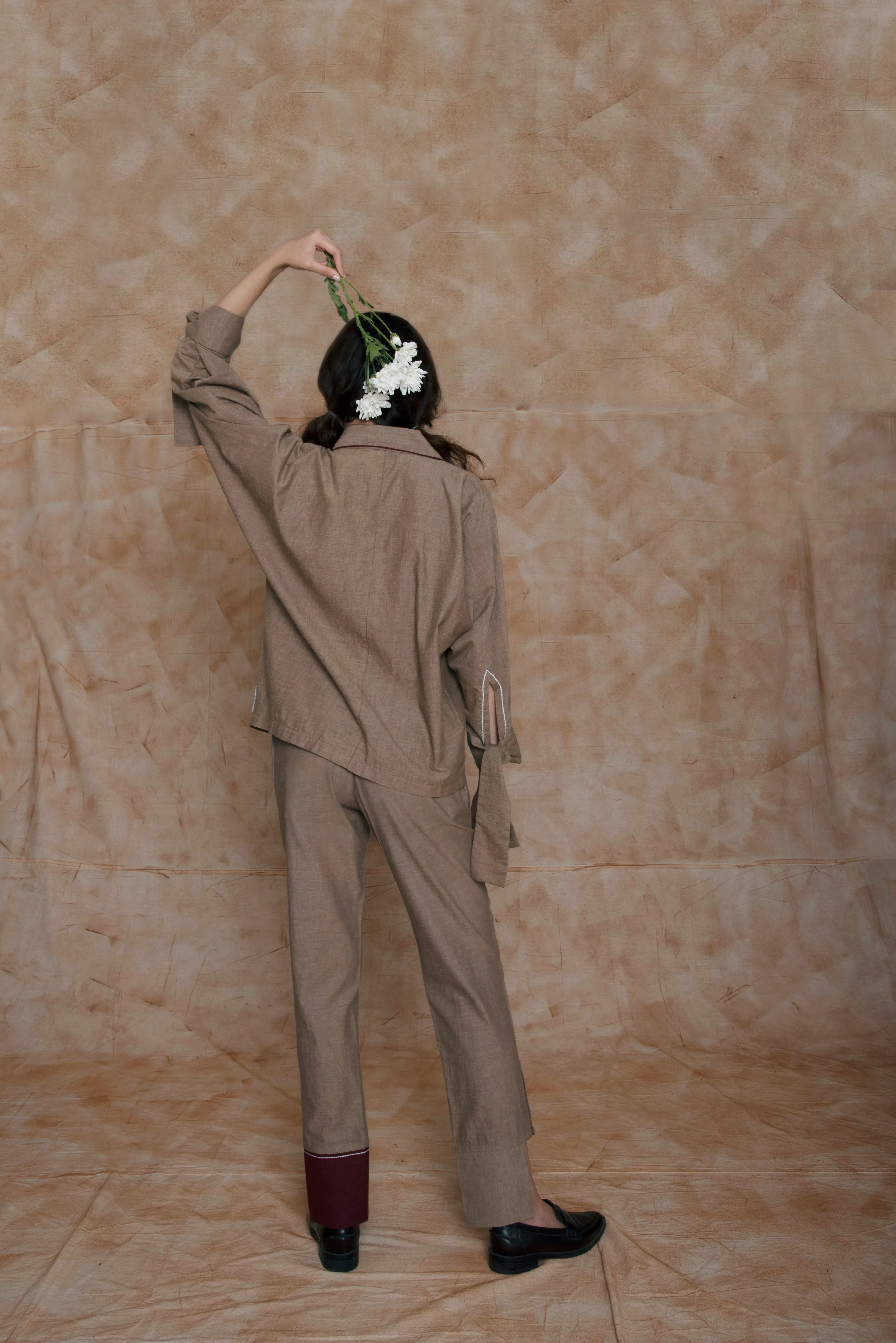Grey Cuff Pants