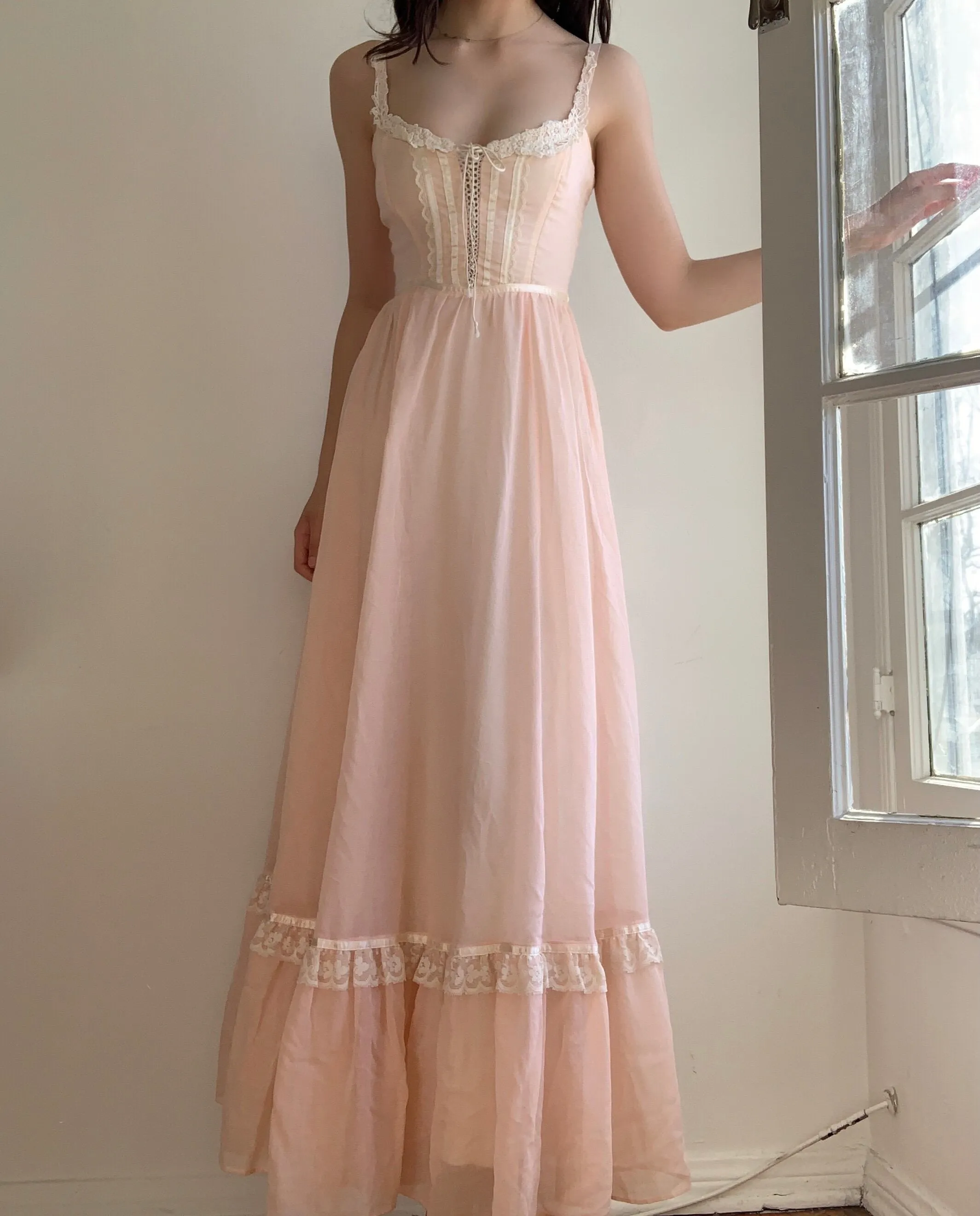 Gunne Sax Pink Dream Dress (XXS/XS)