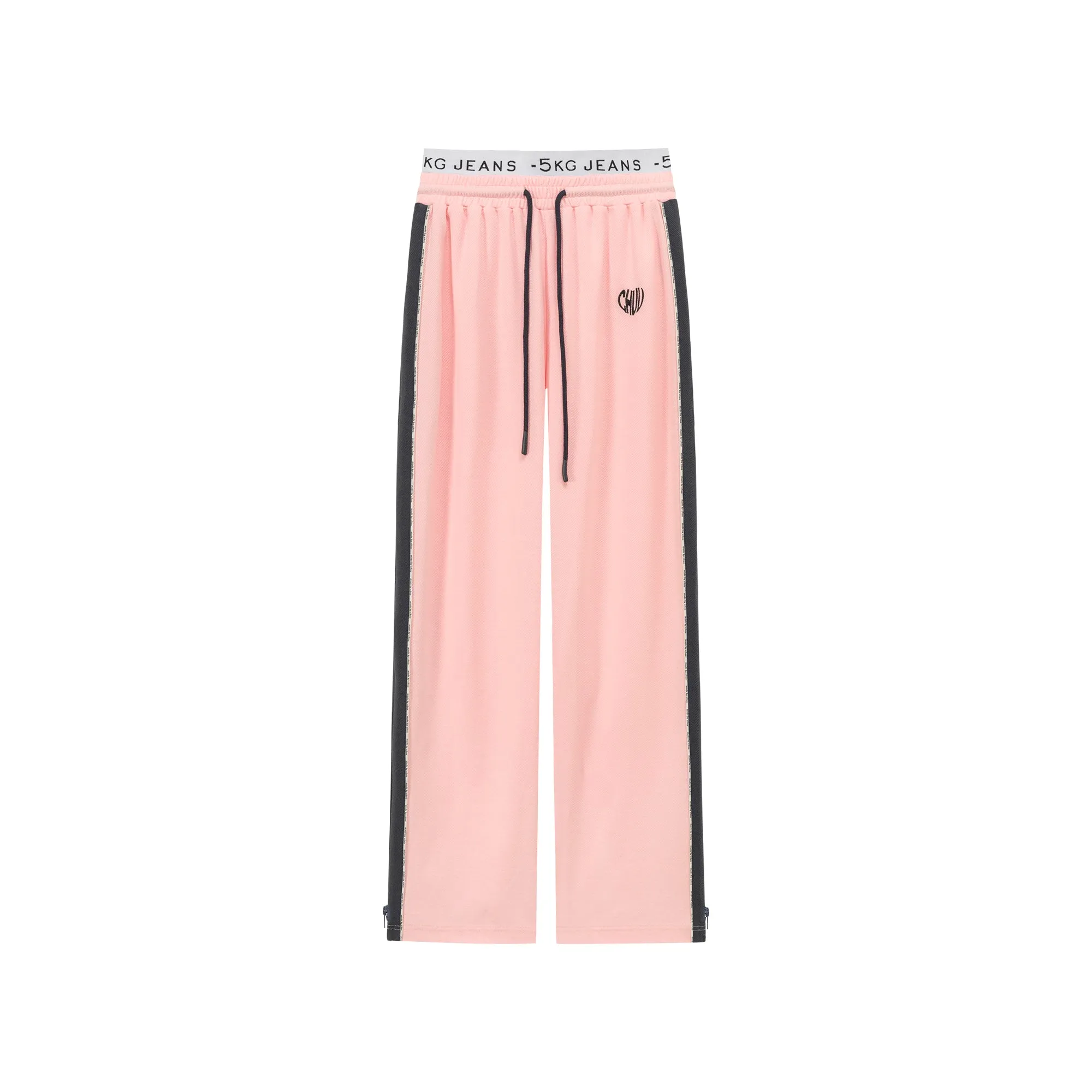 Heart Embroidered Wide Pants