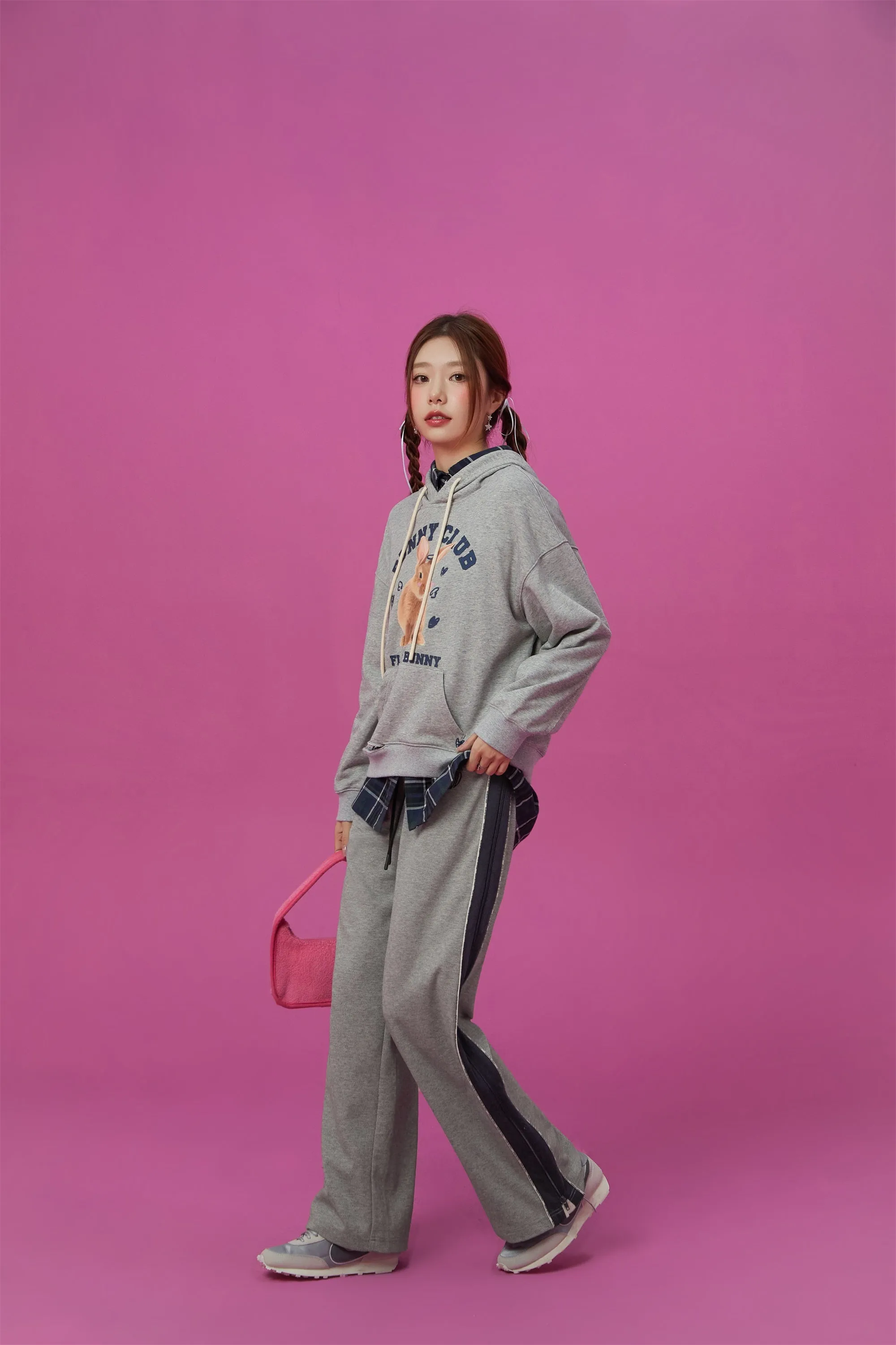 Heart Embroidered Wide Pants