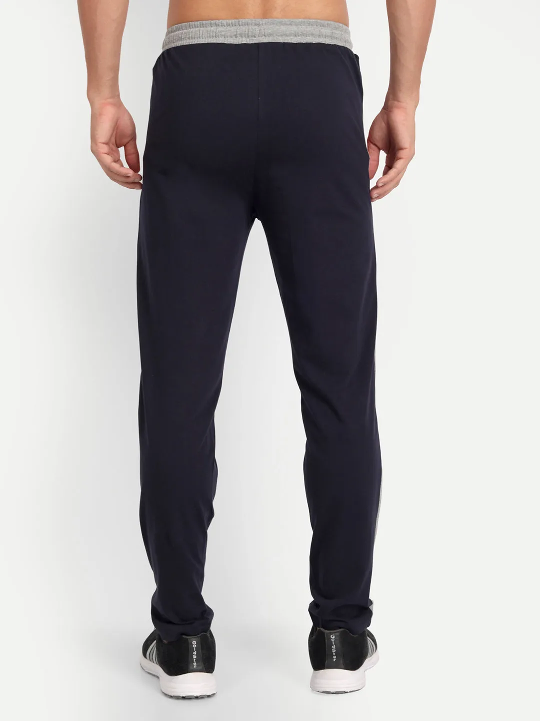 HiFlyers Men Side Striped Details Navy Blue Trackpants