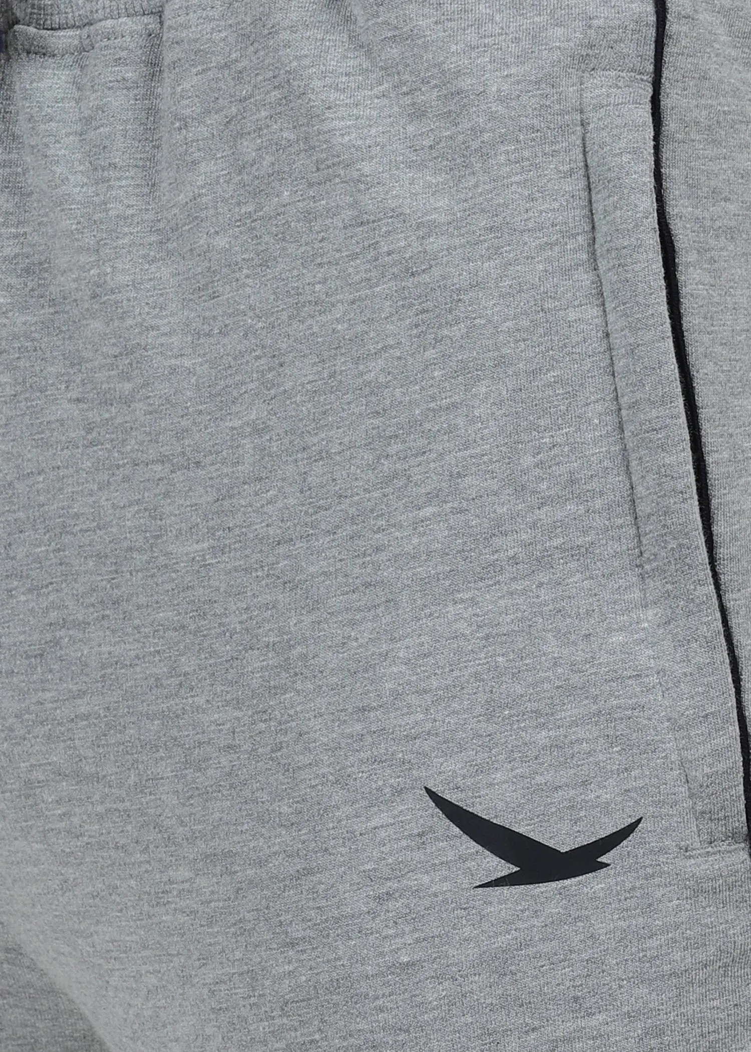 Hiflyers Mens Grey Slim Fit Solid Terry Joggers