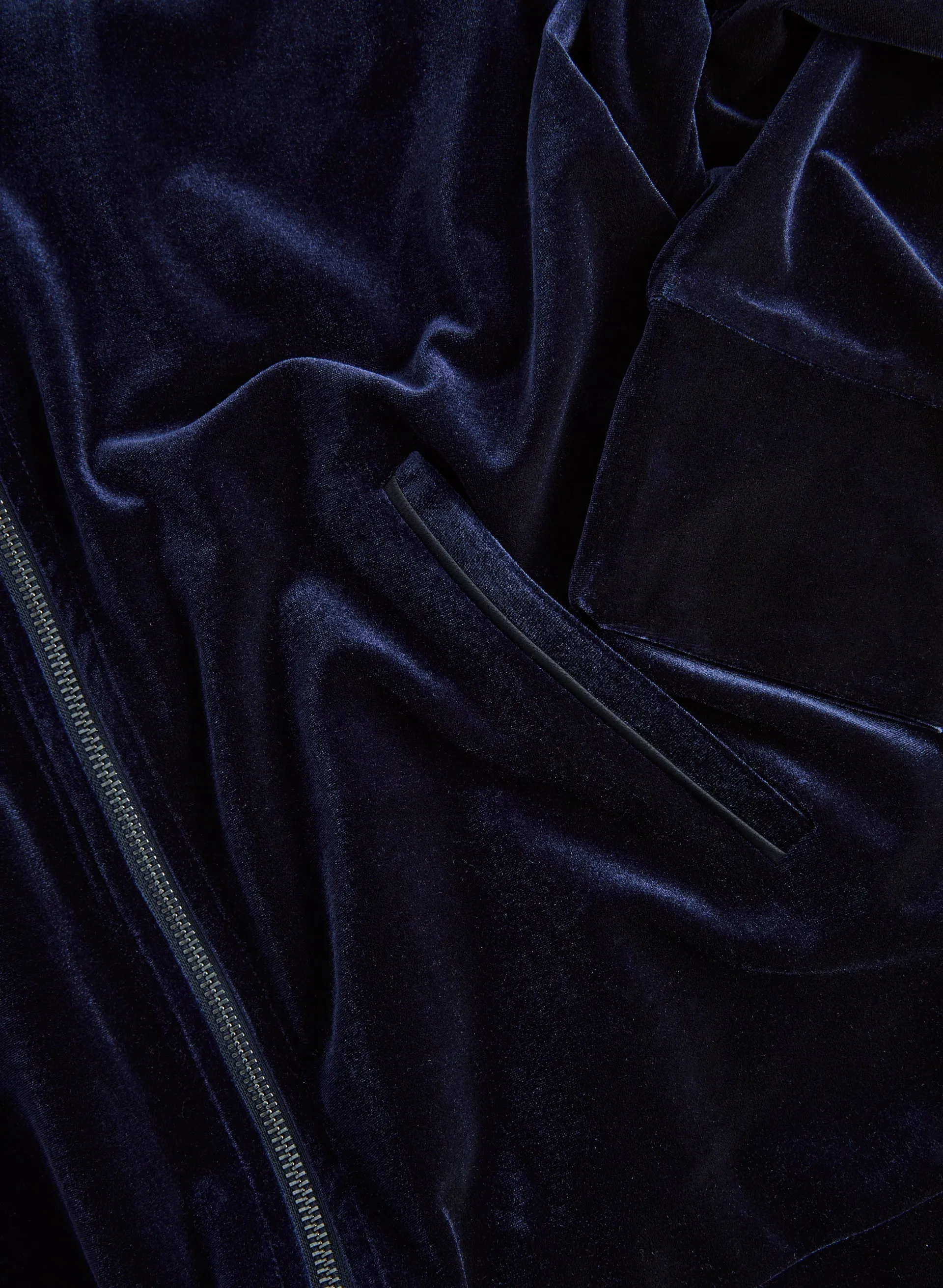 Hooded Velour Top