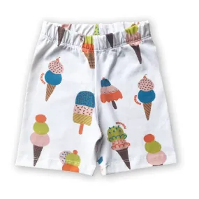 Ice Cream Print Bike Shorts