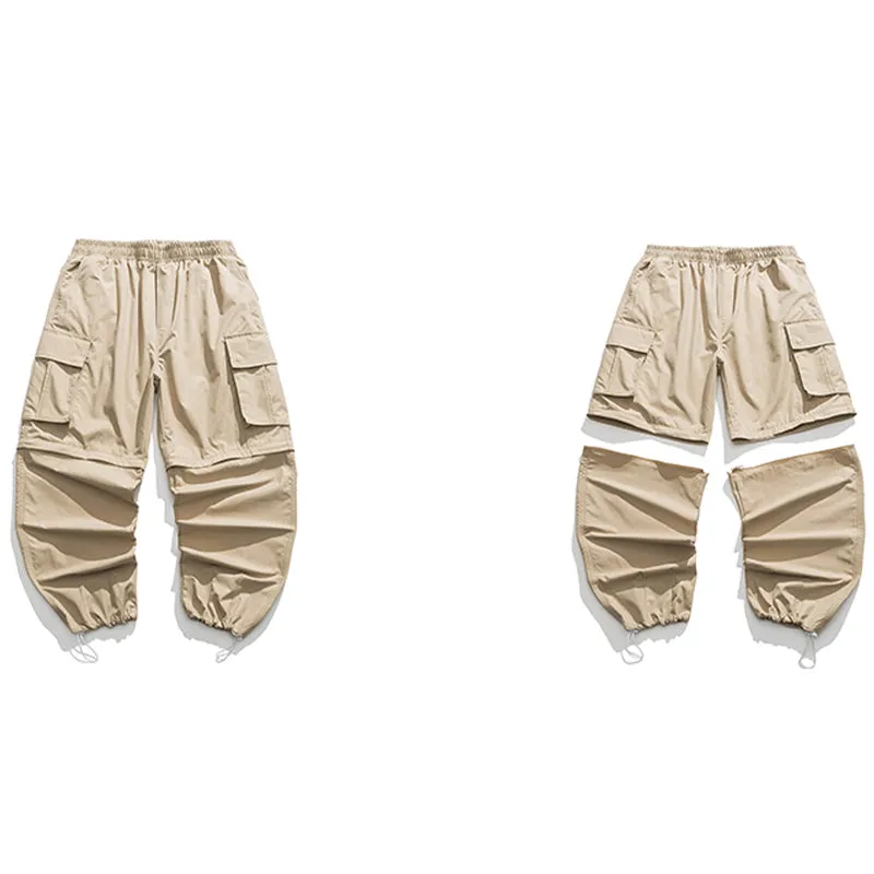JAPANESE 2-WAY HIDDEN PLAID STRAIGHT SHORTS & TROUSERS
