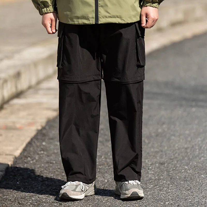 JAPANESE 2-WAY HIDDEN PLAID STRAIGHT SHORTS & TROUSERS