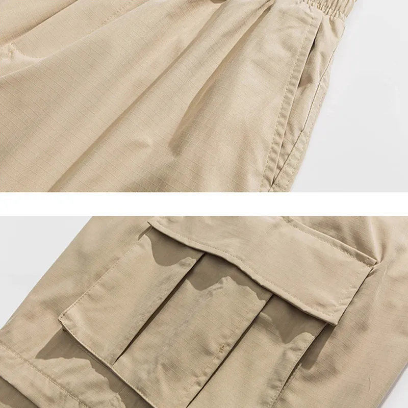 JAPANESE 2-WAY HIDDEN PLAID STRAIGHT SHORTS & TROUSERS