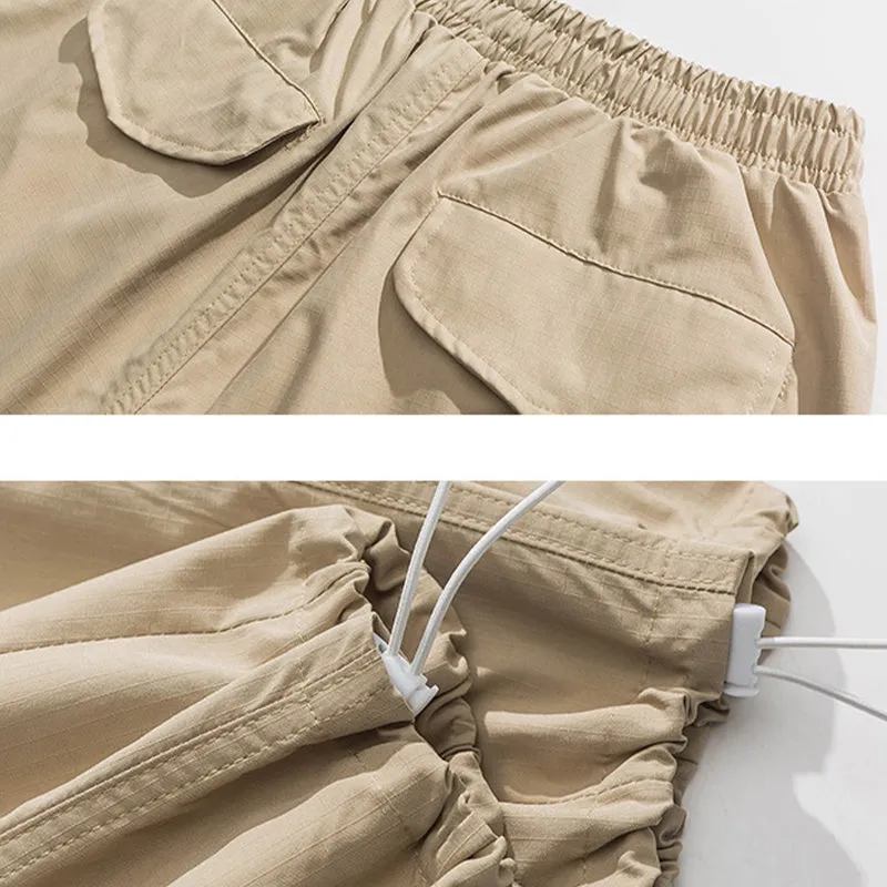 JAPANESE 2-WAY HIDDEN PLAID STRAIGHT SHORTS & TROUSERS