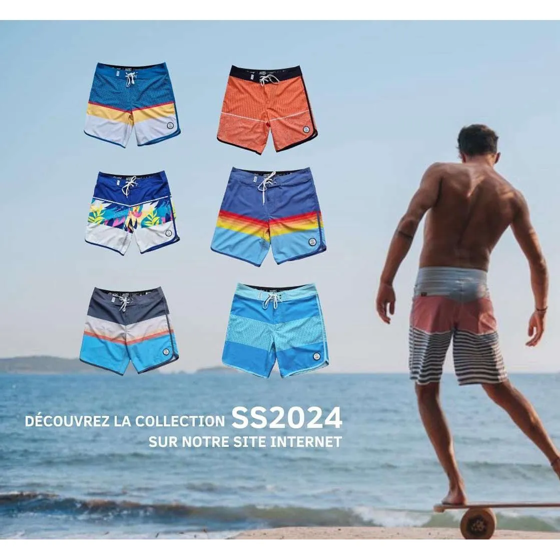 KDC Surfwear & Swimwear Men Summer Eco-friendly Boardshort [WS]
